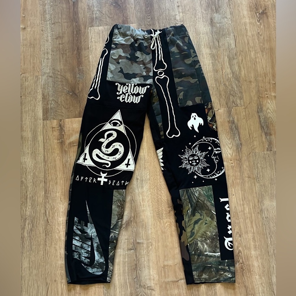 Custom patchwork sweatpants 32x32